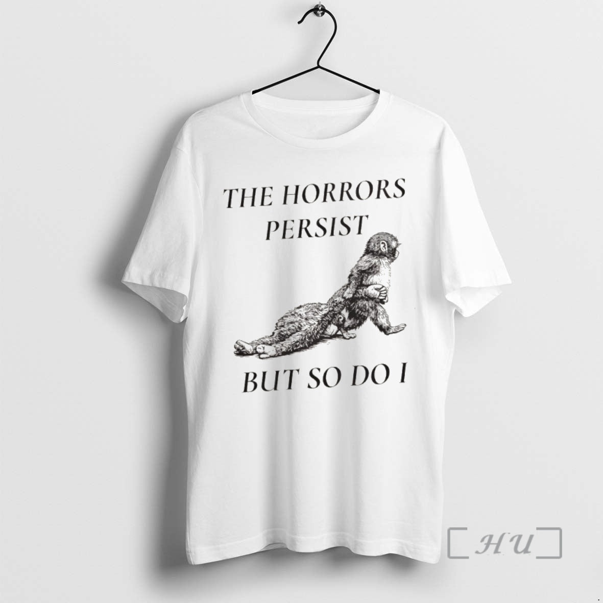Officials Panchi Kun Punch Monkey The Horrors Persist But So Do I Vintage Premium T-Shirts, Hoodie, Sweatshirt