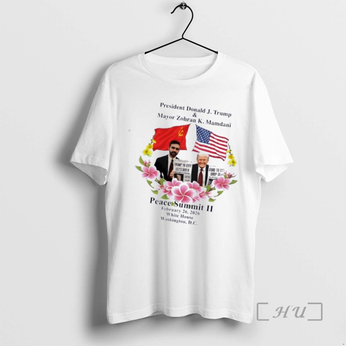 Officials Peace Summit Ii Donald J Trump And Zohran K T-Shirts, Hoodie, Sweatshirt | HypeDripTees.com