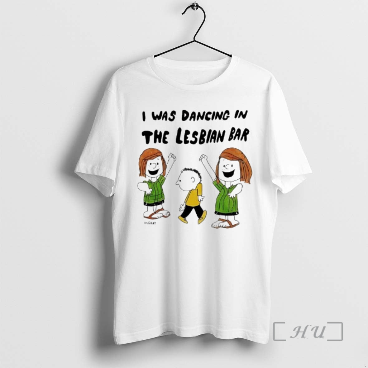 Officials Peanuts Gang Characters I Was Dancing In The Lesbian Bar Premium T Shirts Sweater Hoodie, Sweatshirt
