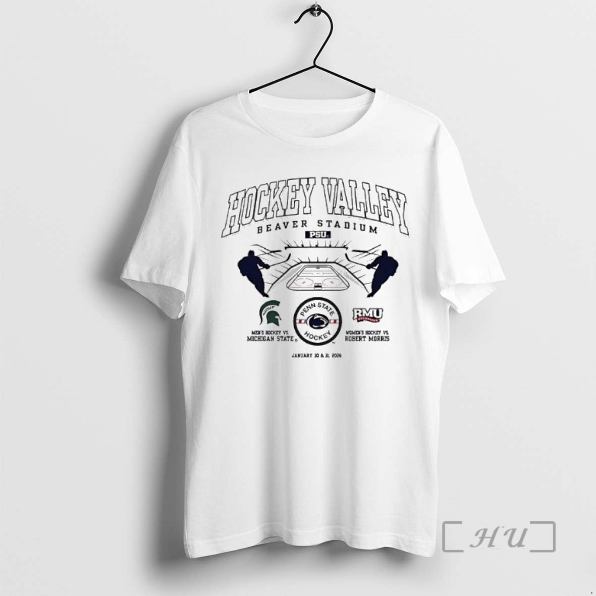 Officials Penn State Nittany Lions 2026 Hockey Valley Vs Michigan State And Robert Morris Premium T-Shirts, Hoodie,...