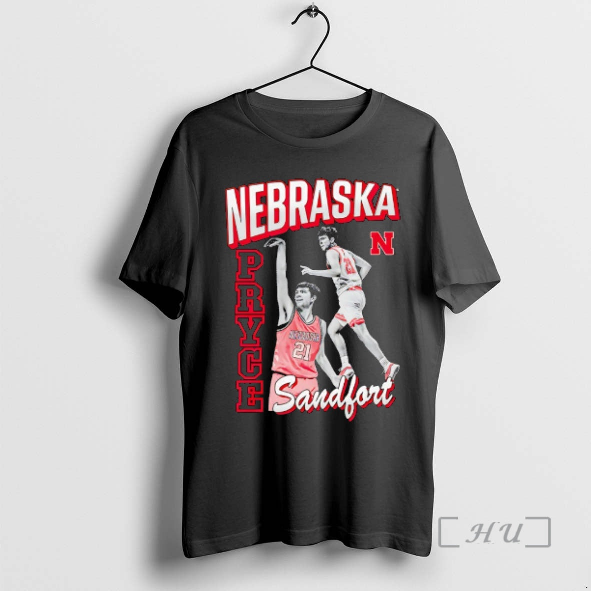 Officials Pryce Sandfort 21 Nebraska Cornhuskers Mens Basketball Graphic T-Shirts, Hoodie, Sweatshirt | HypeDripTees.com