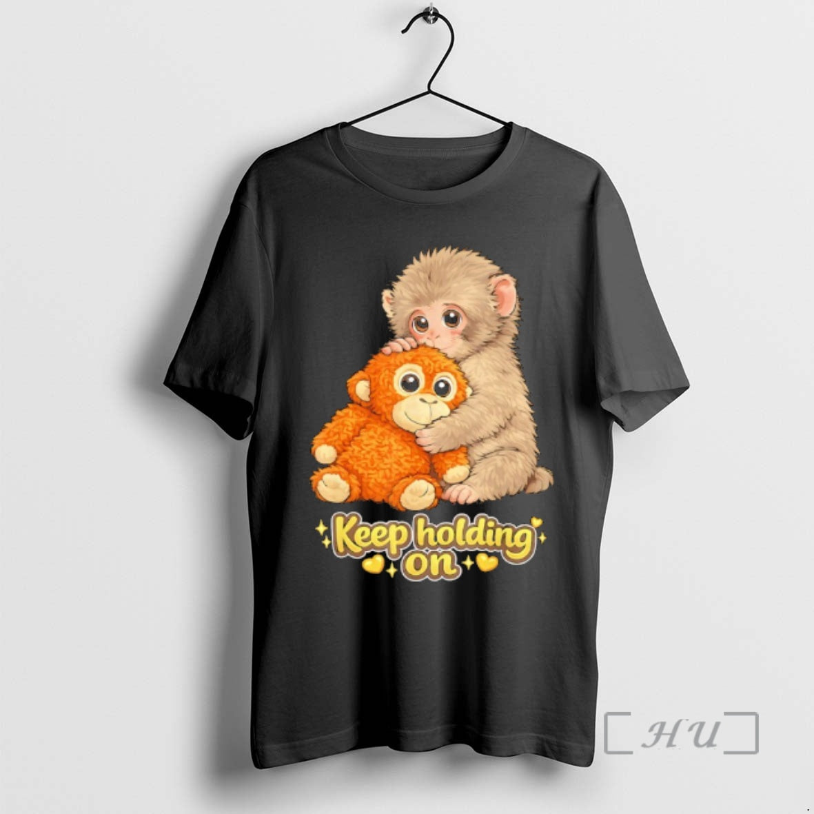 Officials Punch Monkey With Teddy Bear Cuddling Keep Holding On Meme Premium T Shirts Sweater Hoodie, Sweatshirt