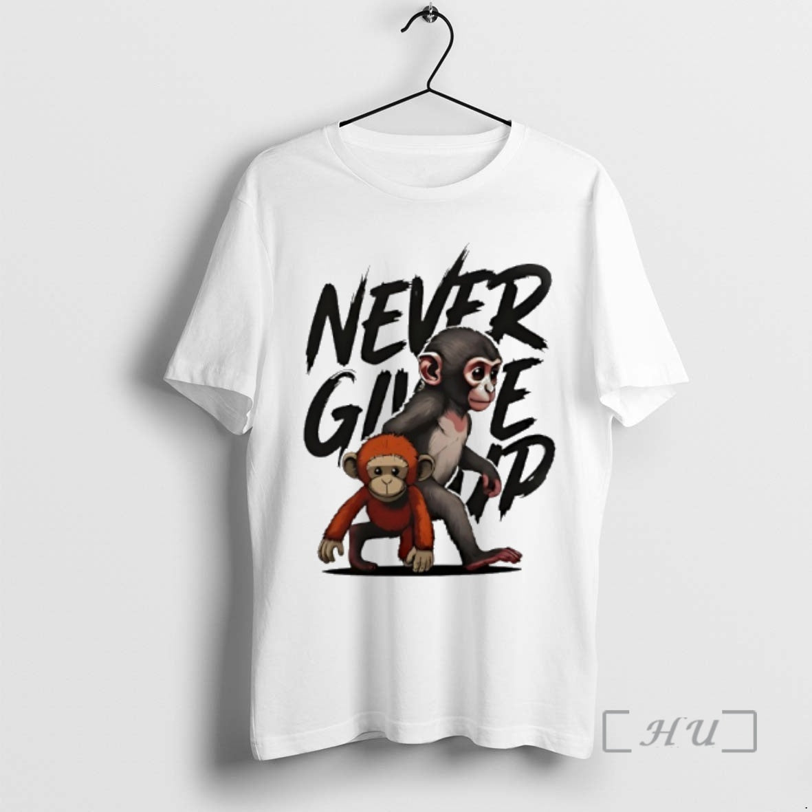 Officials Punch The Monkey Never Give Up T-Shirts, Hoodie, Sweatshirt | HypeDripTees.com