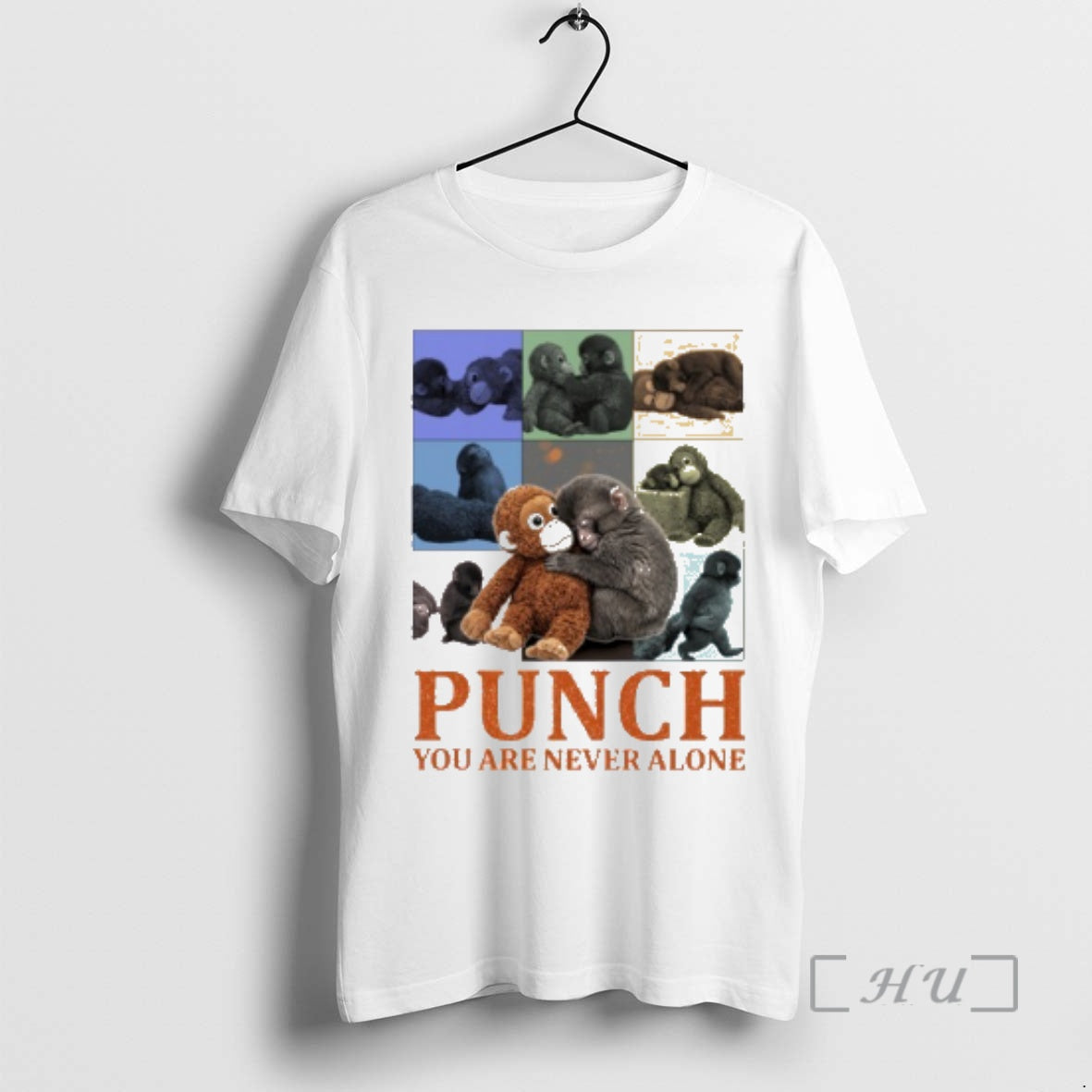 Officials Punch Monkey You Never Alone T-Shirts, Hoodie, Sweatshirt | HypeDripTees.com