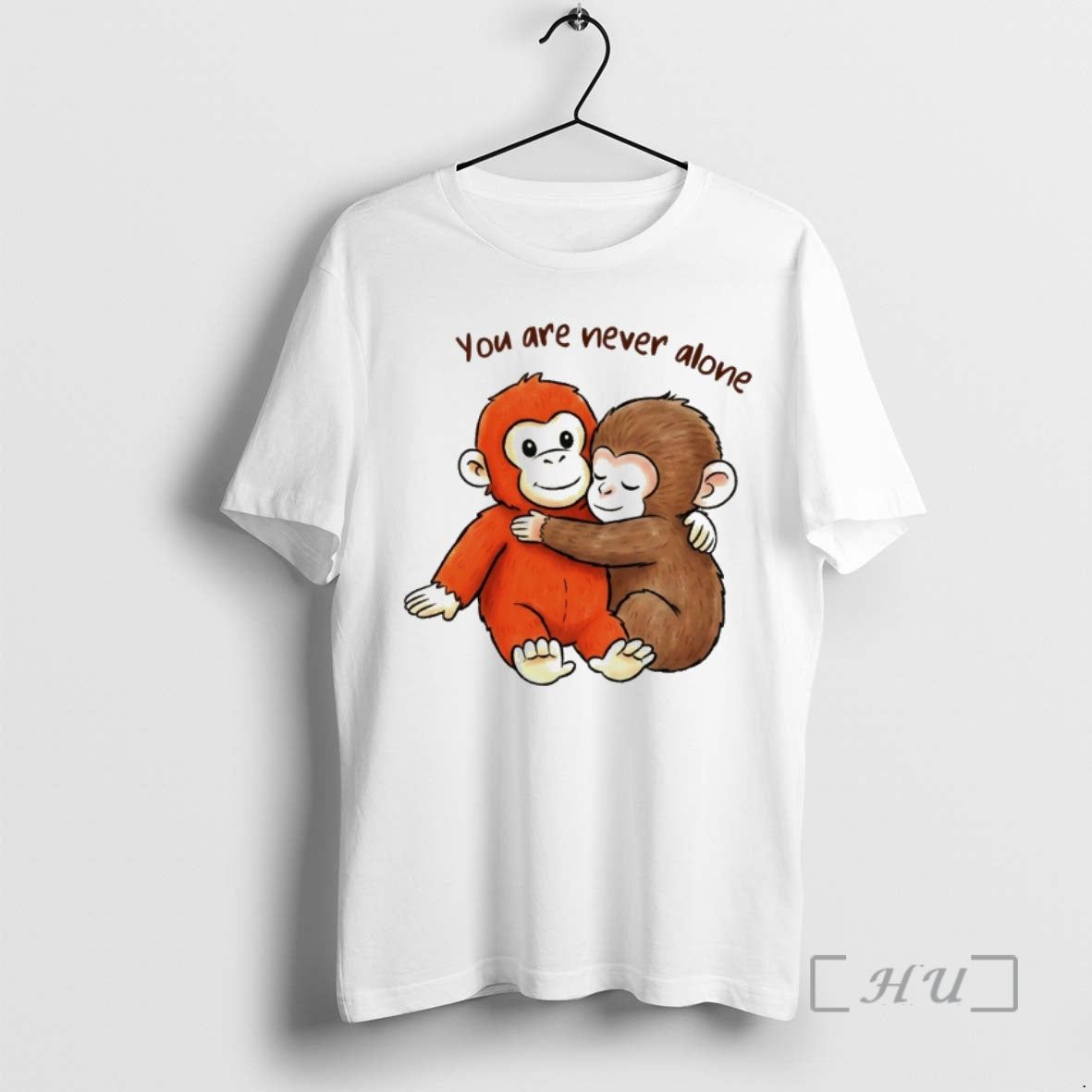 Officials Punch The Monkey Panchi Kun Your Are Never Alone Vintage Premium T Shirts Sweater Hoodie, Sweatshirt