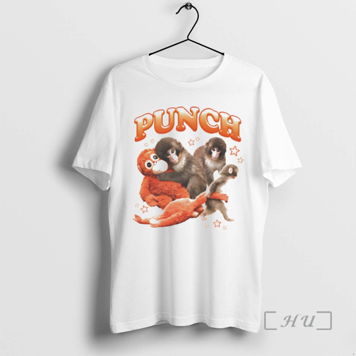 Officials Punch The Monkey Cartoon Graphic T-Shirts, Hoodie, Sweatshirt | HypeDripTees.com