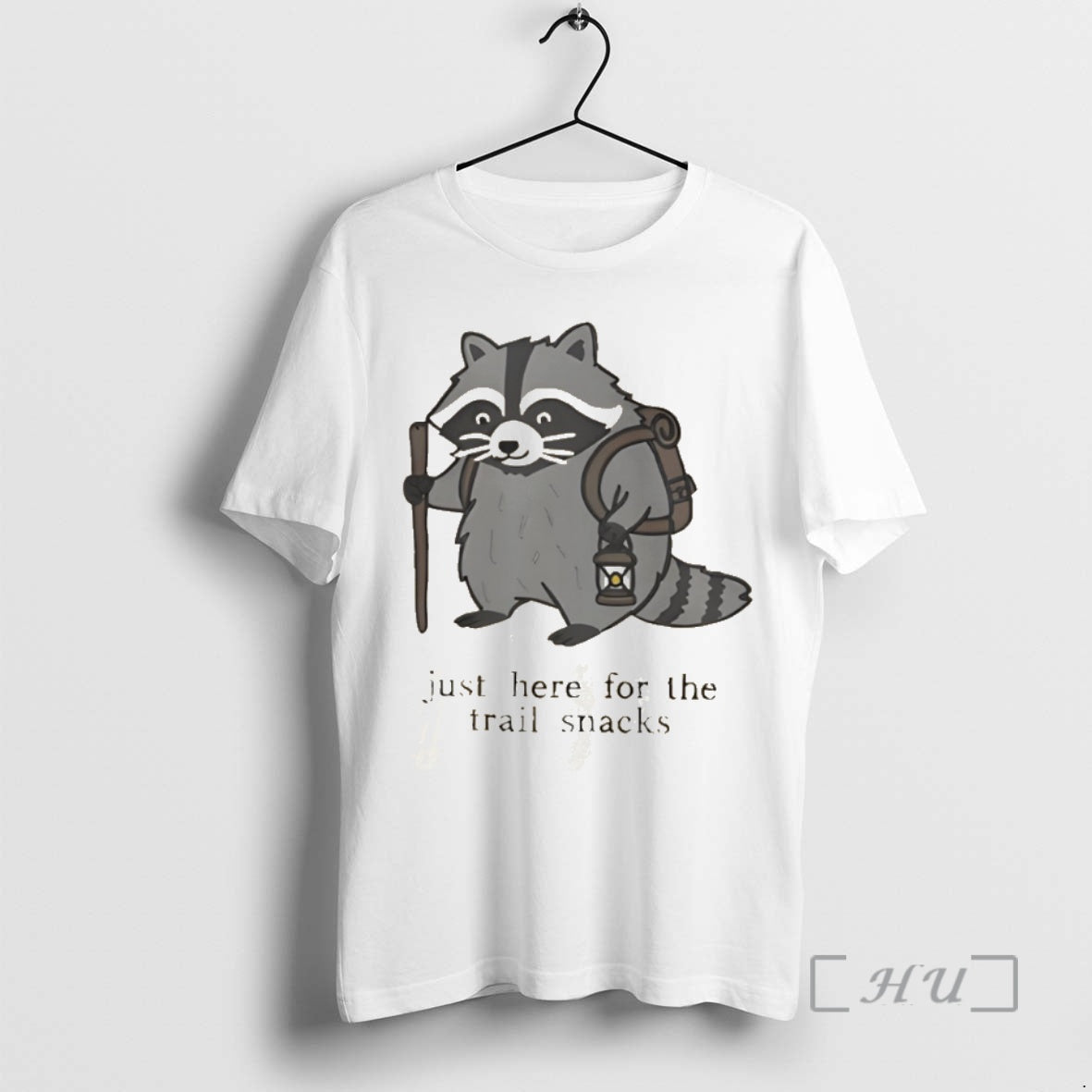 Officials Raccoon Hiking Just Here For The Trail Snacks T-Shirts, Hoodie, Sweatshirt | HypeDripTees.com