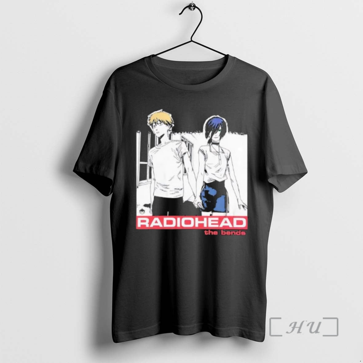 Officials Radioheads Album The Bends Chainsaw Man Anime Series T-Shirts, Hoodie, Sweatshirt | HypeDripTees.com