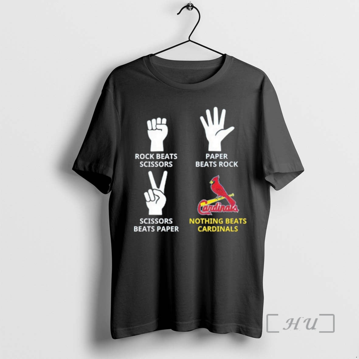 Officials Rock Beats Scissors Paper Beats Rock Scissors Beats Paper Nothing Beats Cardinals Premium T-Shirts, Hoodie,...