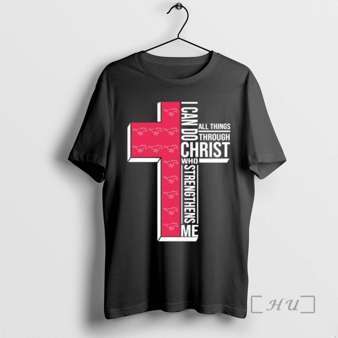 Officials Smu Mustangs Cross I Can Do All Things Through Christ Who Strengthen Me Premium