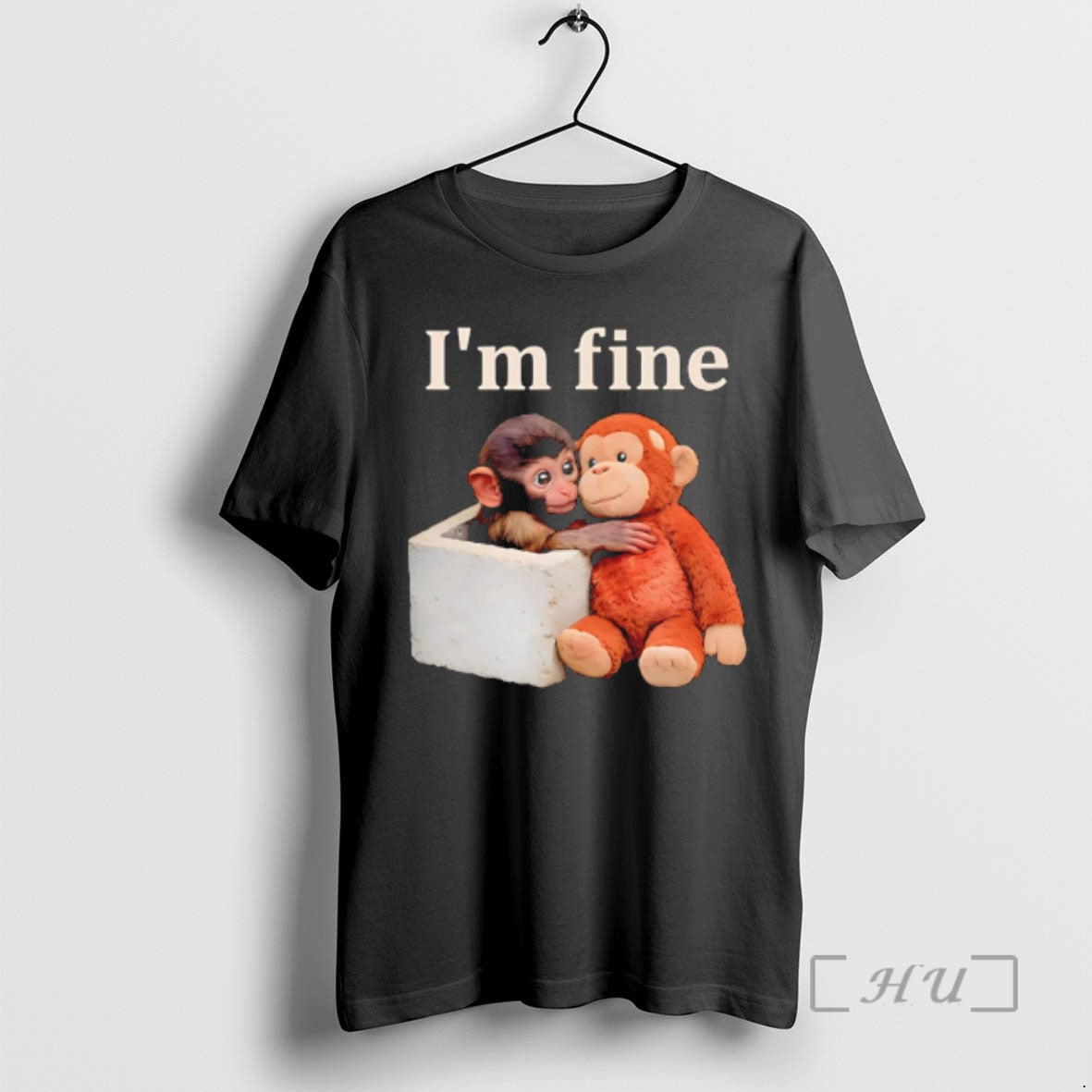 Officials Sad Monkey Punch Im Fine T-Shirts, Hoodie, Sweatshirt | HypeDripTees.com