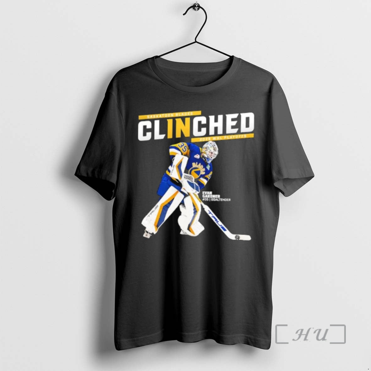 Officials Saskatoon Blades Clinched 2026 Whl Playoffs Evan Gardner T-Shirts, Hoodie, Sweatshirt | HypeDripTees.com