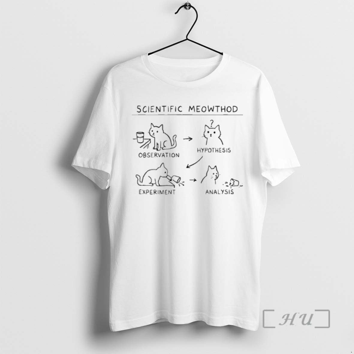 Officials Scientific Meowthod Observation Hypothesis T-Shirts, Hoodie, Sweatshirt | HypeDripTees.com