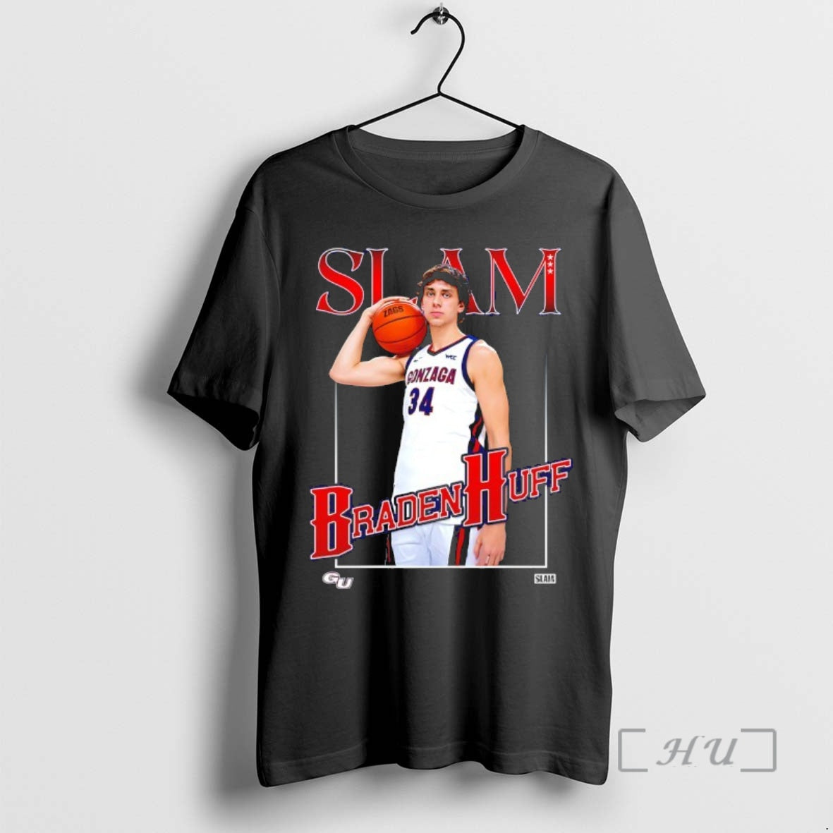 Officials Slam Gonzaga Bulldogs Basketball Braden Huff T-Shirts, Hoodie, Sweatshirt | HypeDripTees.com