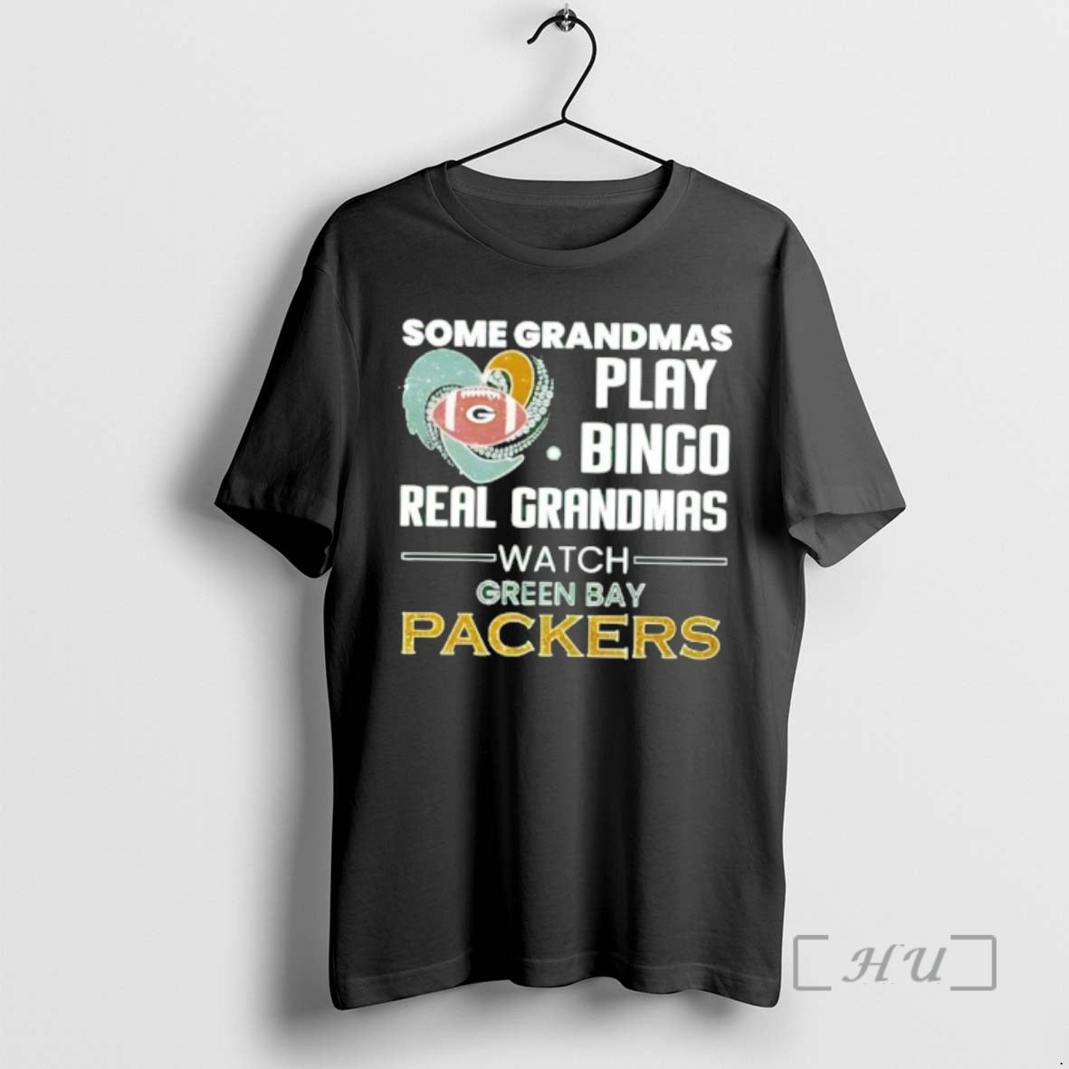 Officials Some Grandmas Play Bingo Real Grandmas Watch Green Bay Packers Premium T Shirts Sweater Hoodie, Sweatshirt