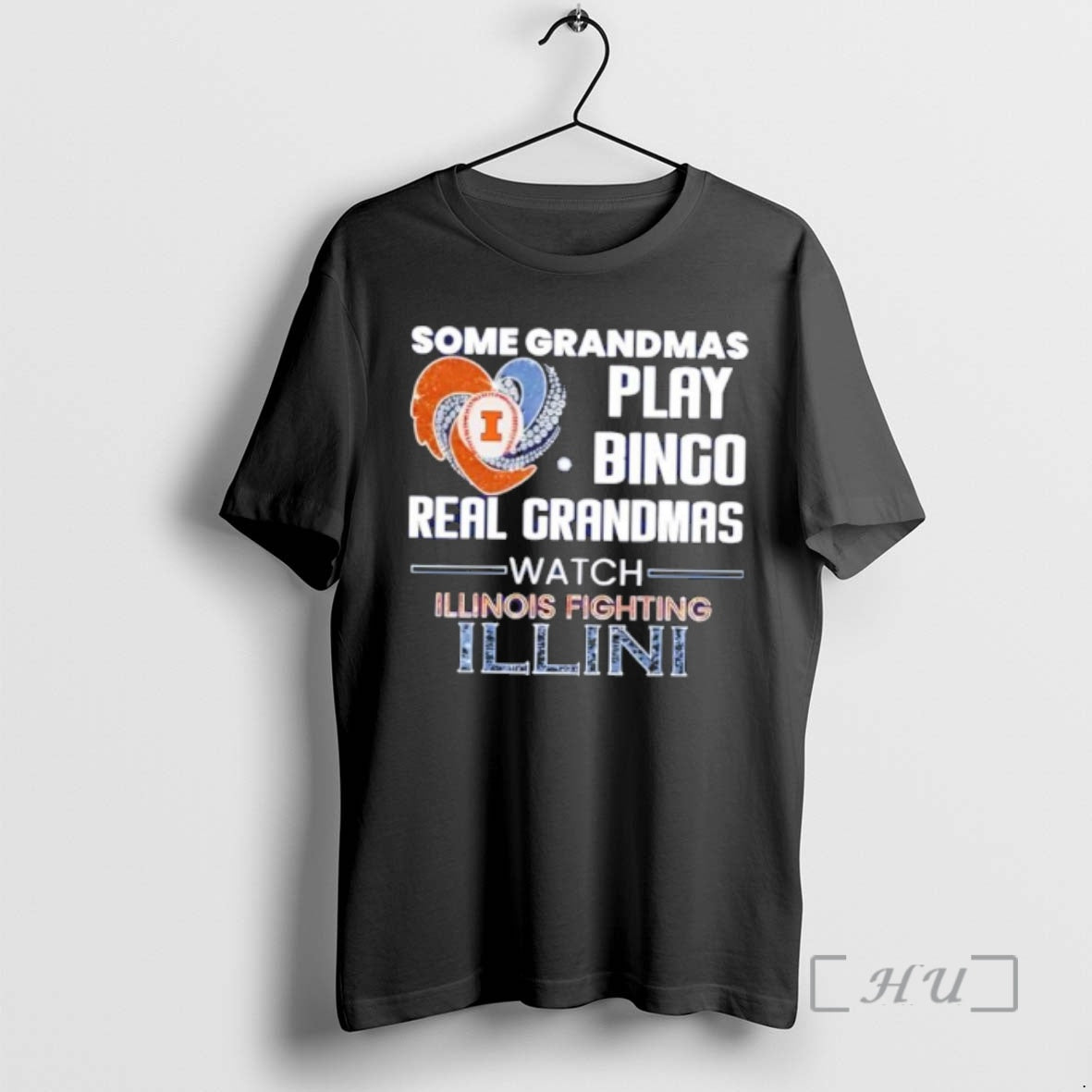 Officials Some Grandmas Play Bingo Real Grandmas Watch Illinois Fighting Illini Premium T Shirts Sweater Hoodie, Sweatshirt
