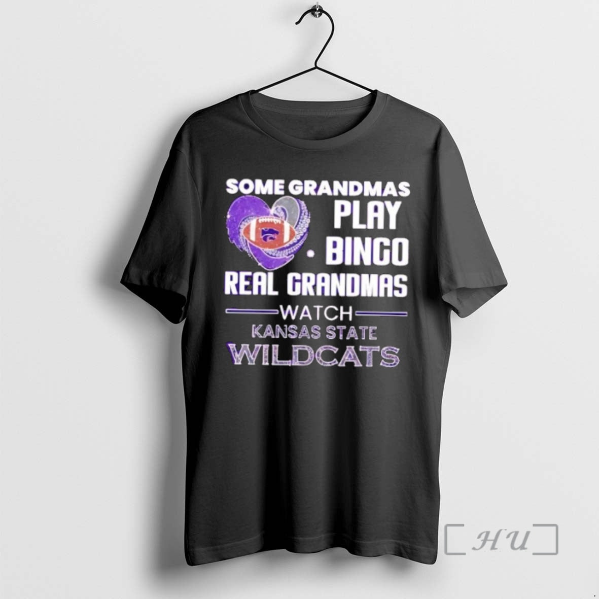 Officials Some Grandmas Play Bingo Real Grandmas Watch Kansas State Wildcats Premium T Shirts Sweater Hoodie, Sweatshirt