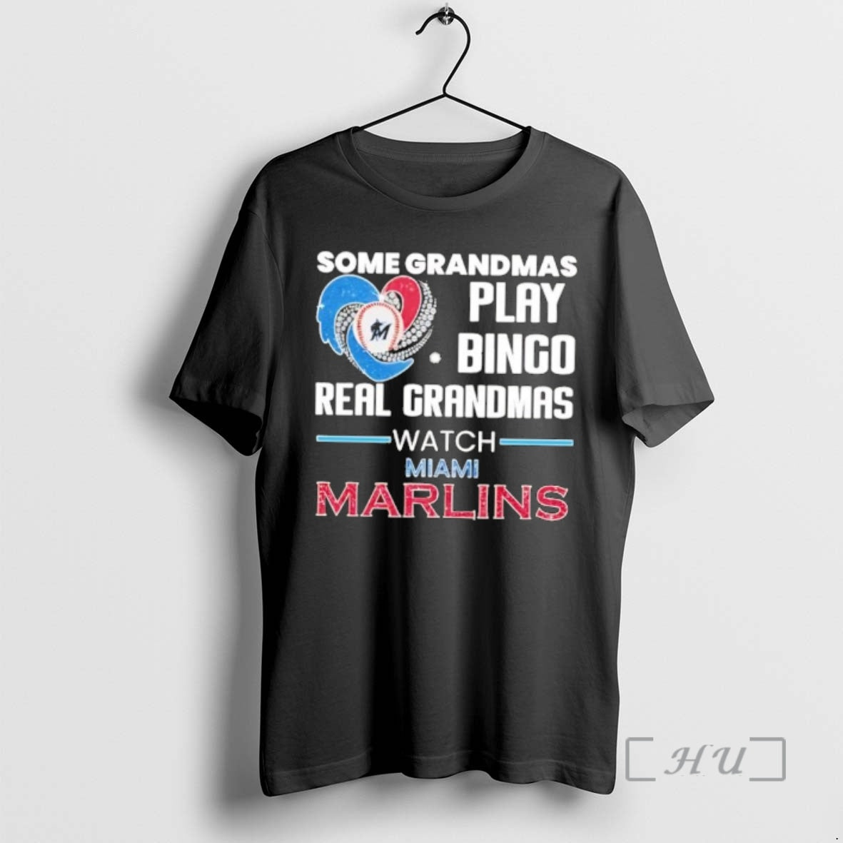Officials Some Grandmas Play Bingo Real Grandmas Watch Miami Marlins T-Shirts, Hoodie, Sweatshirt | HypeDripTees.com