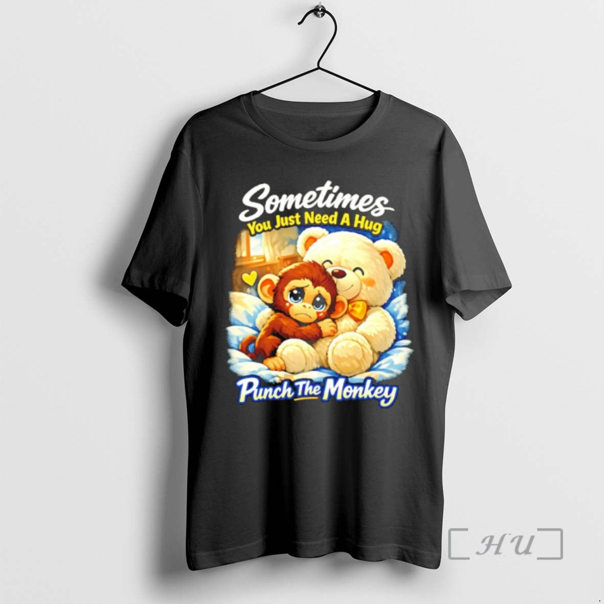 Officials Sometimes You Just Need A Hug Punch The Monkey T-Shirts, Hoodie, Sweatshirt | HypeDripTees.com