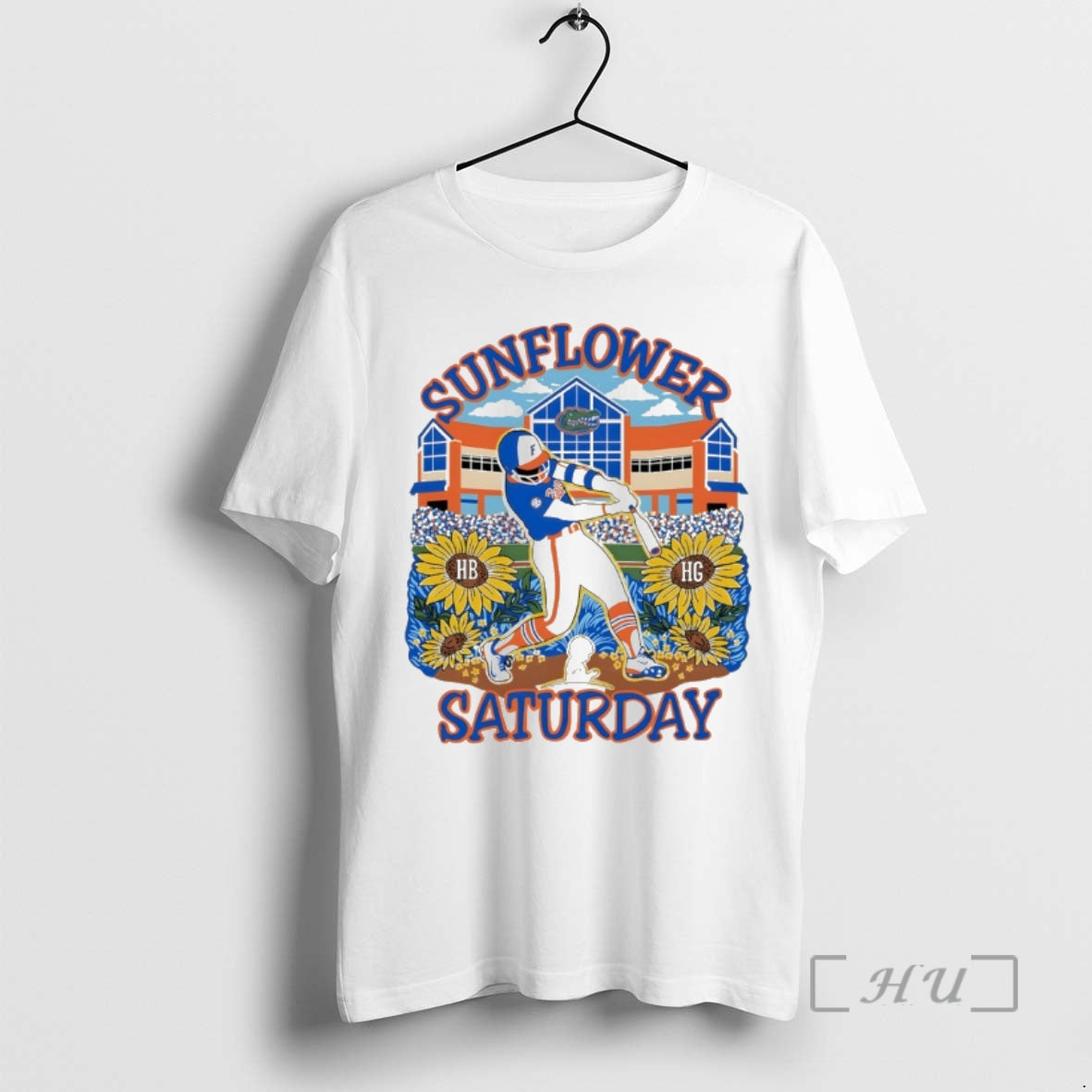 Officials Sunflower Florida Gators Baseball Saturday Cartoon T-Shirts, Hoodie, Sweatshirt | HypeDripTees.com