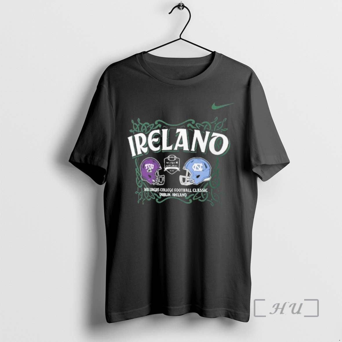 Officials Tcu Horned Frogs Vs North Carolina Tar Heels Ireland Aer Lingus College Football Classic T-Shirts, Hoodie,...