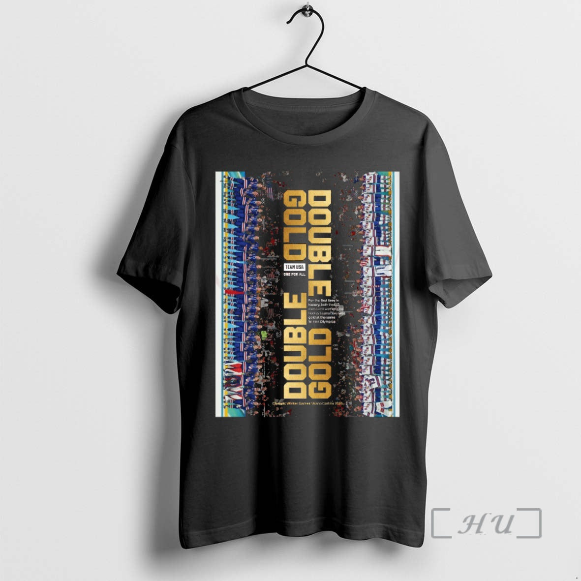 Officials Team Usa Double Gold Medal For Mens Olympic Ice Hockey 2026 Premium T Shirts Hoodie, Sweatshirt | HypeDripTees.com