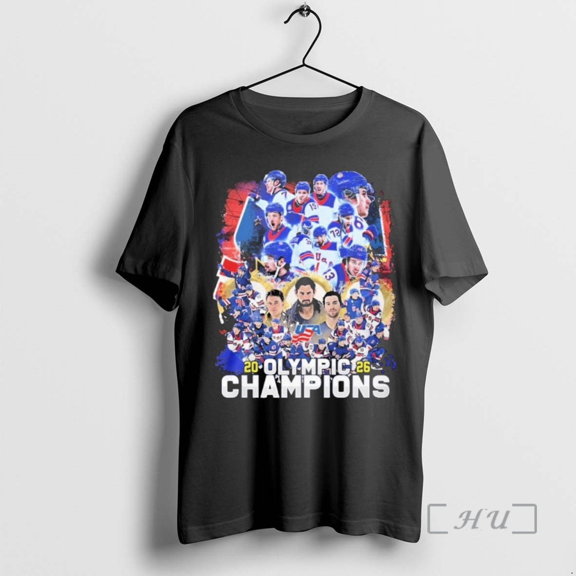 Officials Team Usa Men Ice Hockey 2026 Olympic Champions 1 T-Shirts, Hoodie, Sweatshirt | HypeDripTees.com