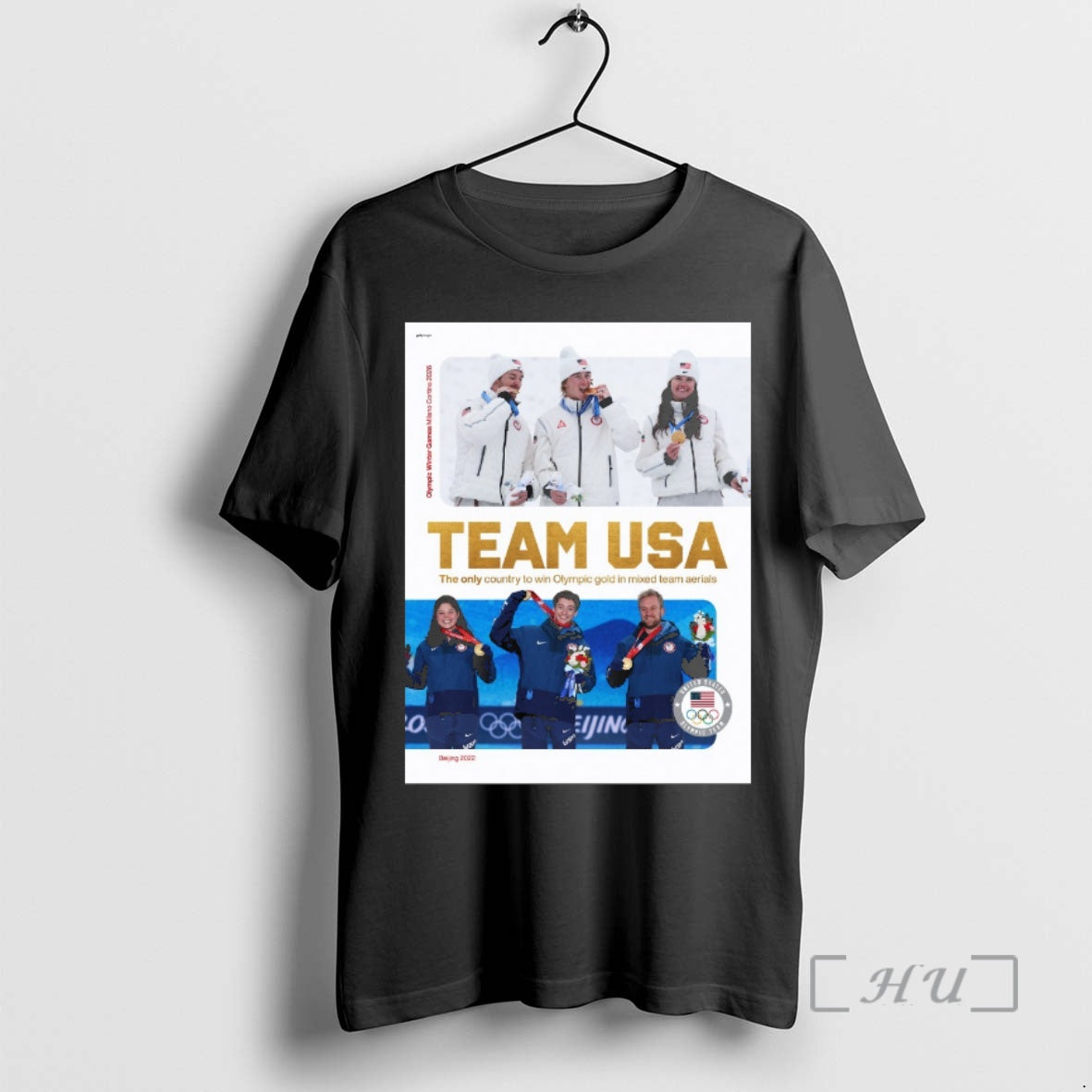 Officials Team Usa The Only Country To Win Olympic Gold In Mixed Team Aerials Milano T-Shirts, Hoodie, Sweatshirt