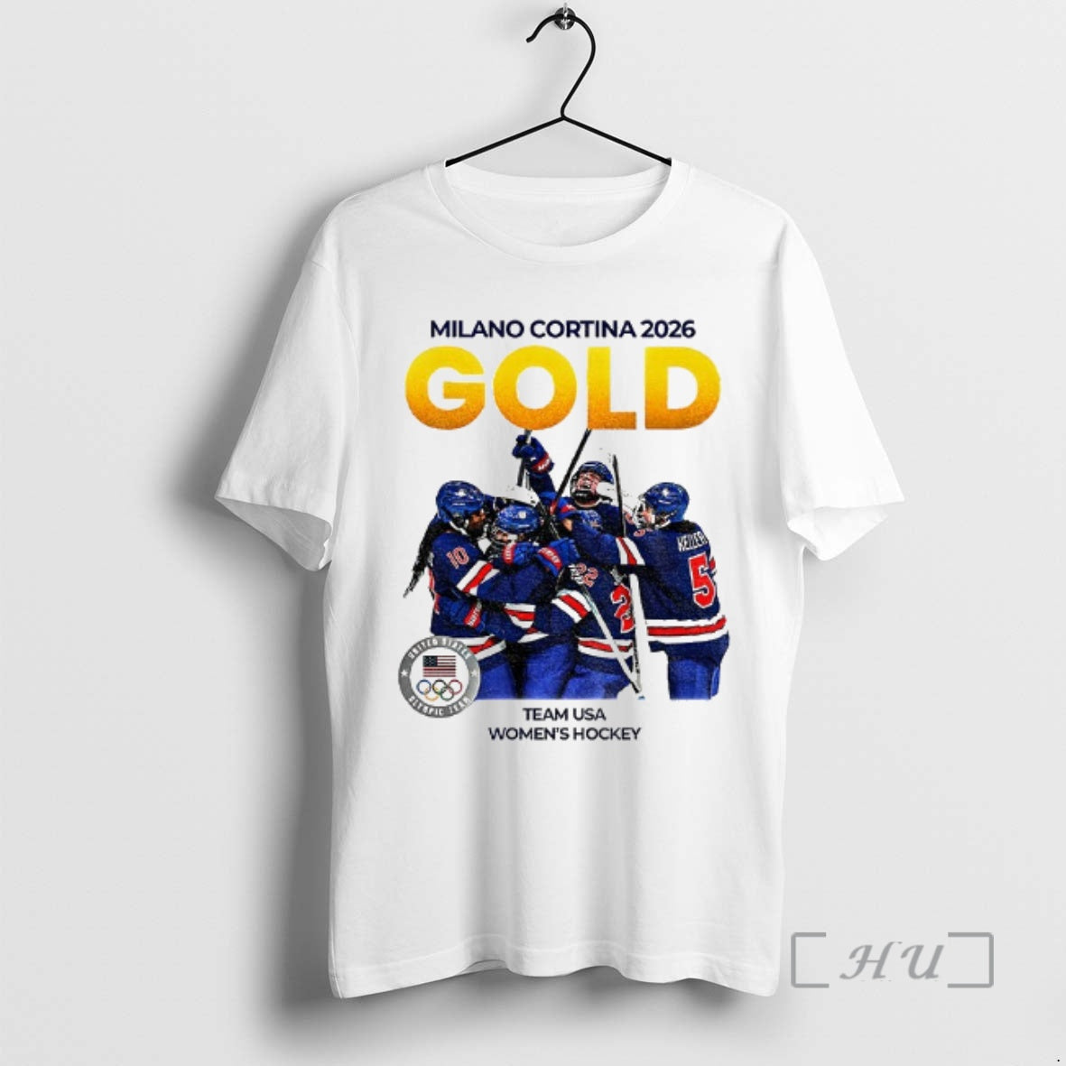 Officials Team Usa Womens Hockey Gold Medal 2026 T-Shirts, Hoodie, Sweatshirt | HypeDripTees.com