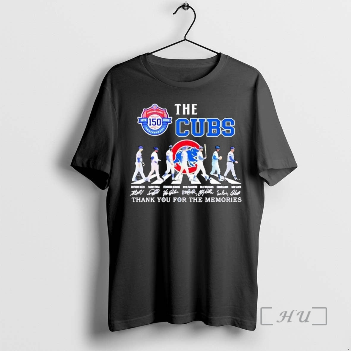 Officials The Cubs 150 Anniversary Abbey Road Signatures T-Shirts, Hoodie, Sweatshirt | HypeDripTees.com