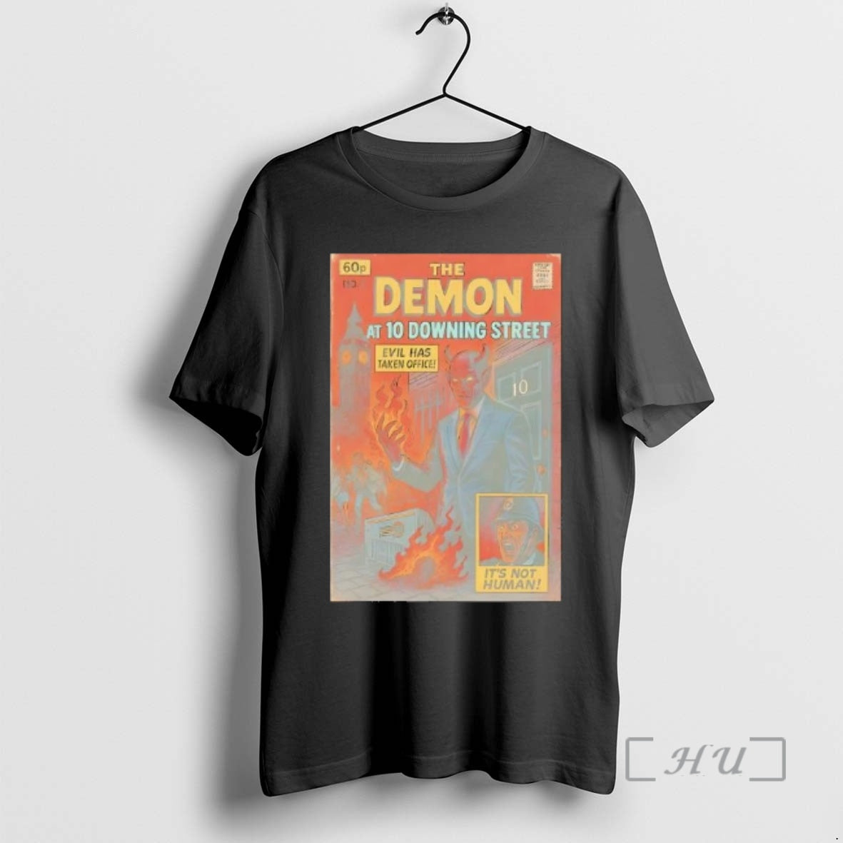Officials The Demon At 10 Downing Street Retro Comic T-Shirts, Hoodie, Sweatshirt | HypeDripTees.com