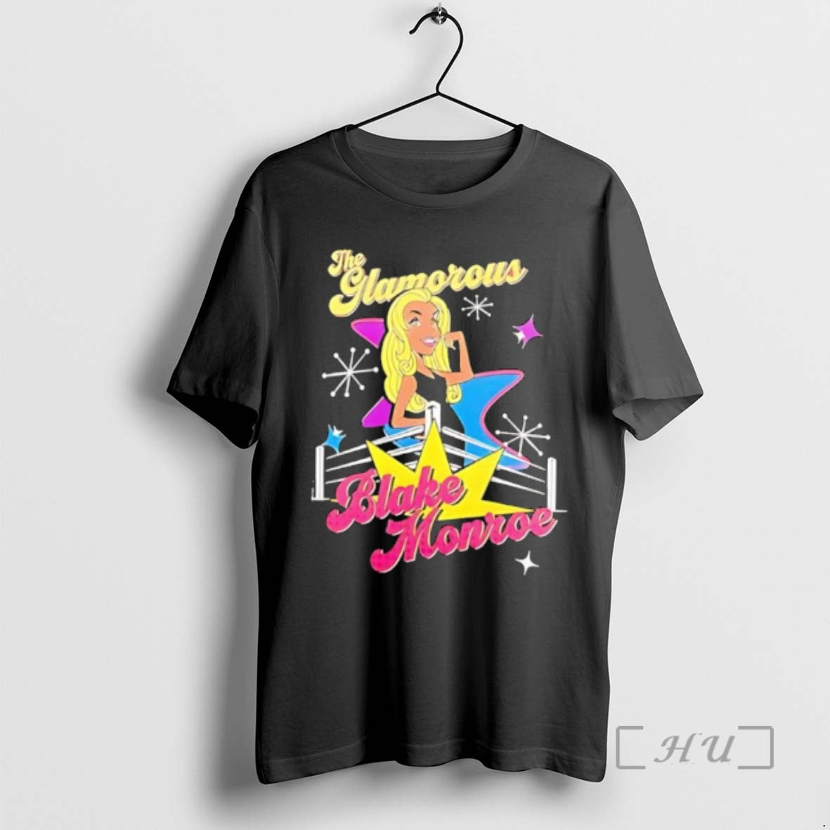 Officials The Glamorous Blake Monroe Pink Wrestling Ring Retro Style T-Shirts, Hoodie, Sweatshirt | HypeDripTees.com