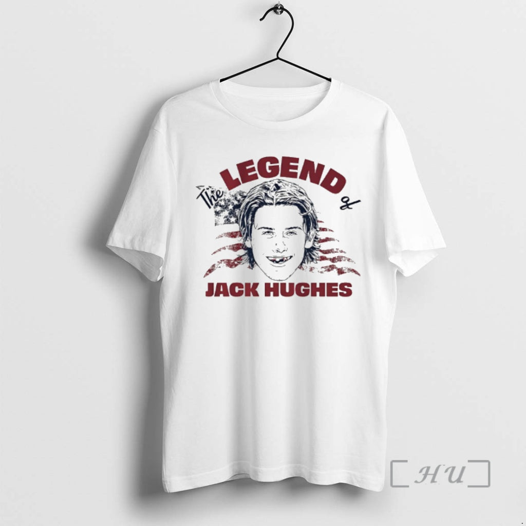 Officials The Legend Of Jack Hughes Big Head American Flag