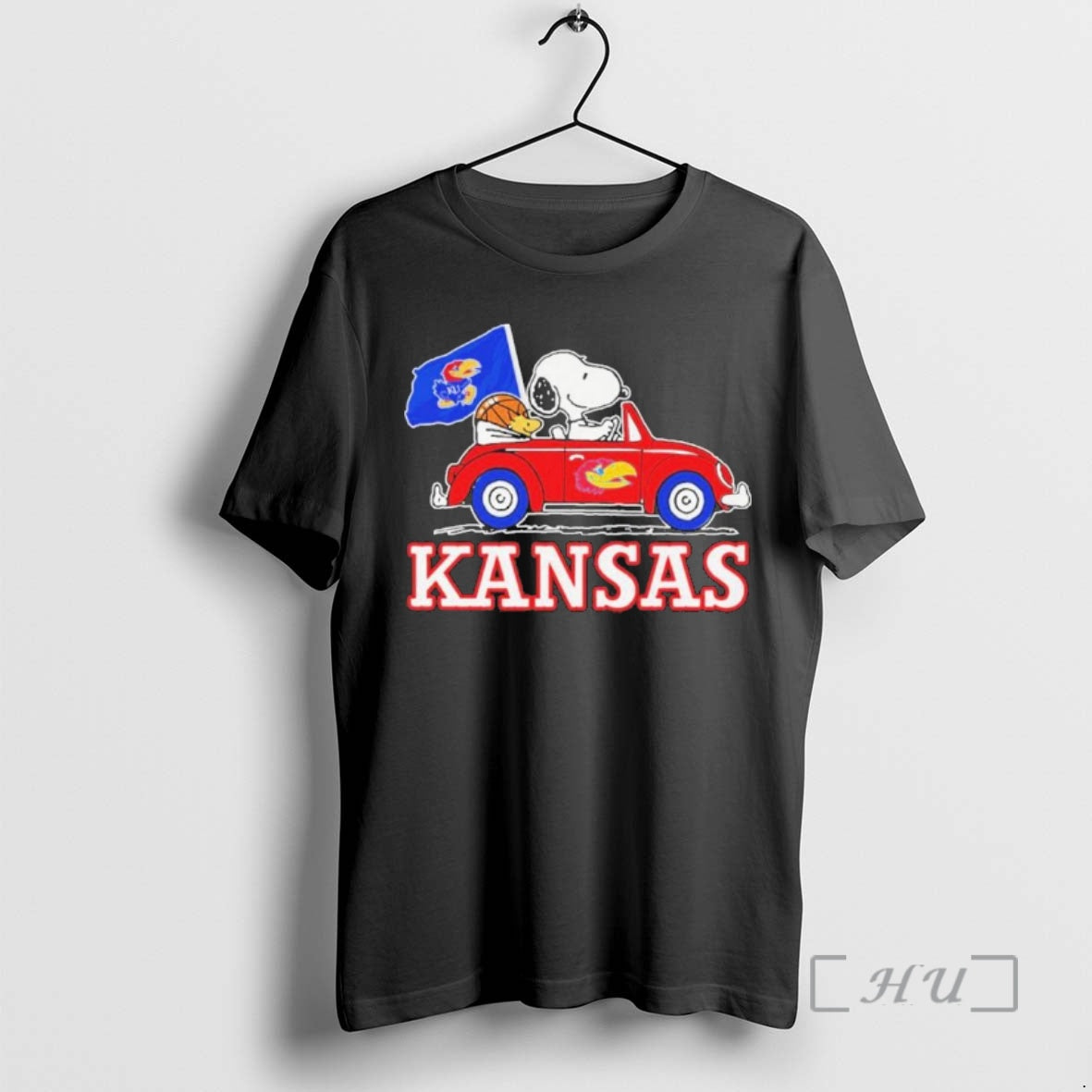 Officials The Peanuts X Kansas Basketball Driving Car T-Shirts, Hoodie, Sweatshirt | HypeDripTees.com