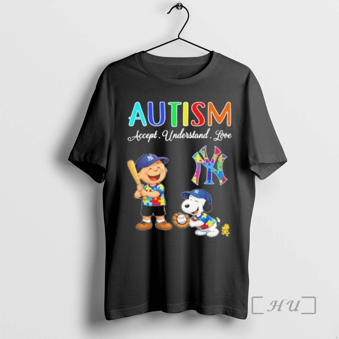 Officials The Peanuts X New York Yankees Autism Accept Understand Love Premium T Shirts Sweater Hoodie, Sweatshirt