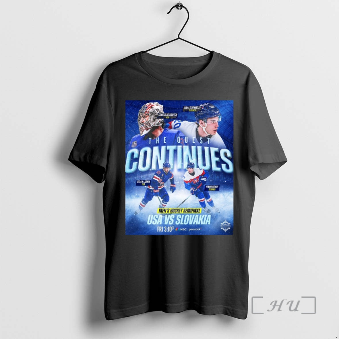 Officials The Quest Continues Mens Hockey Semifinal Usa Vs Slovakia Milan Cortina 2026 Winter Olympics T-Shirts, Hoodie,...
