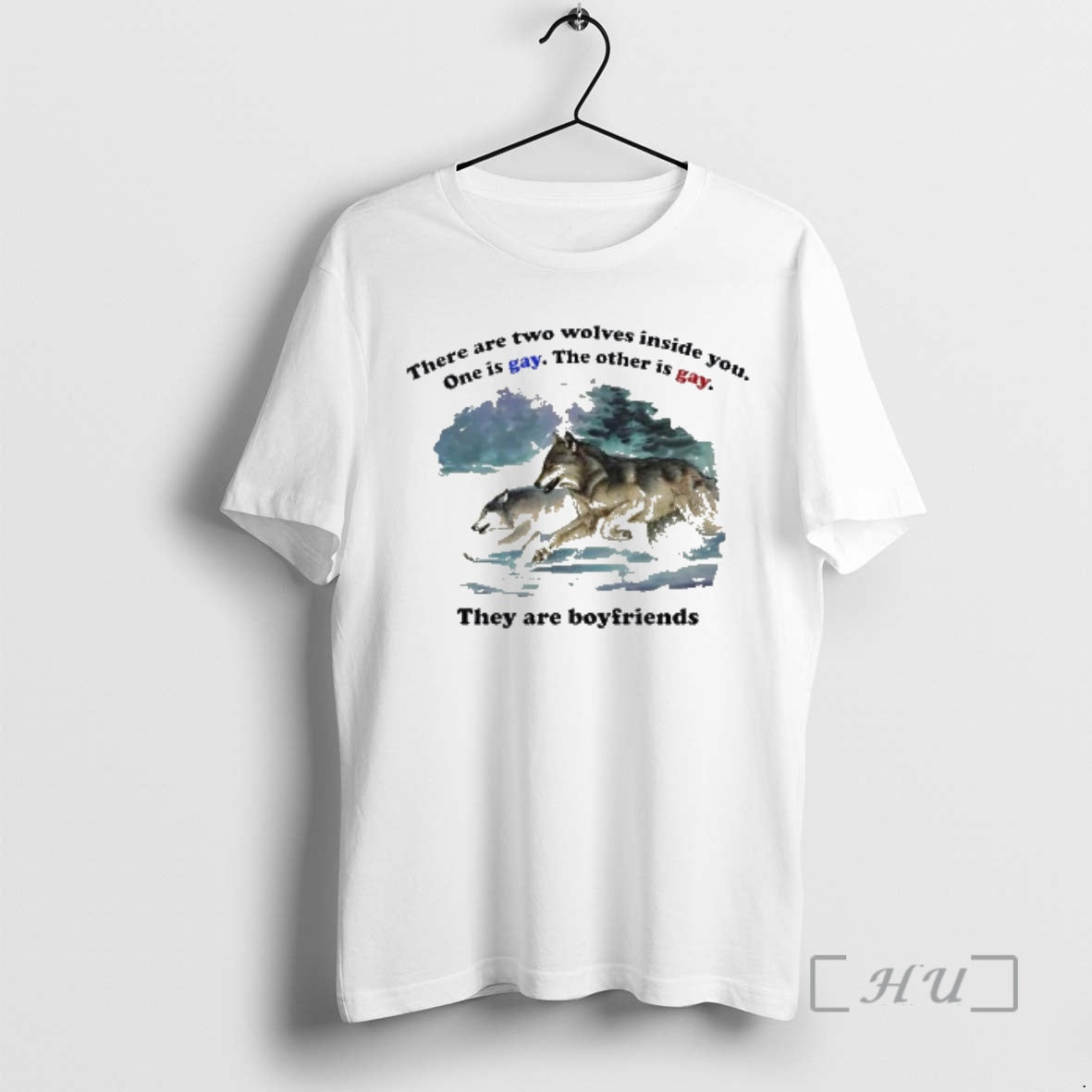 Officials There Are Two Wolves Inside You They Are Boyfriends T-Shirts, Hoodie, Sweatshirt | HypeDripTees.com
