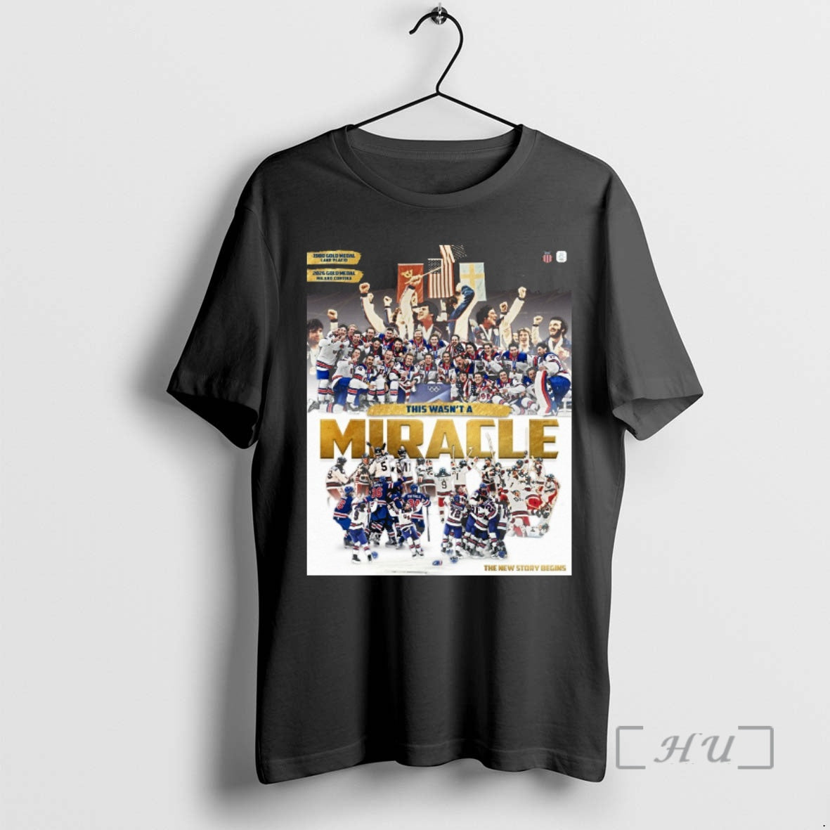 Officials This Wasnt A Miracle 1980 2026 Gold Medal The New Story Begins Premium T-Shirts, Hoodie, Sweatshirt