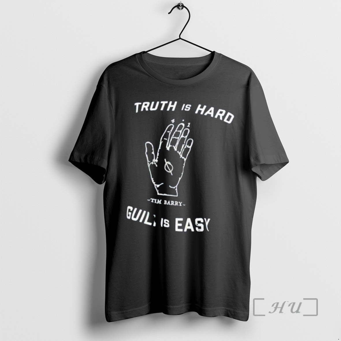 Officials Tim Barry Truth Is Hard Guilt Is Easy Graphic T-Shirts, Hoodie, Sweatshirt | HypeDripTees.com