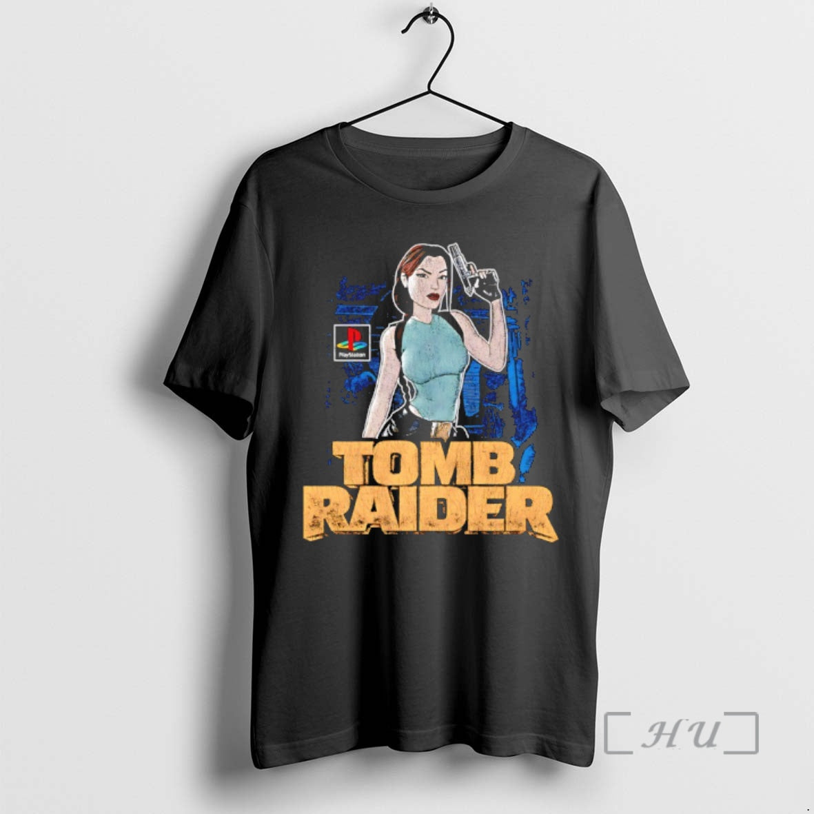 Officials Tomb Raider Character With Gun Game T-Shirts, Hoodie, Sweatshirt | HypeDripTees.com