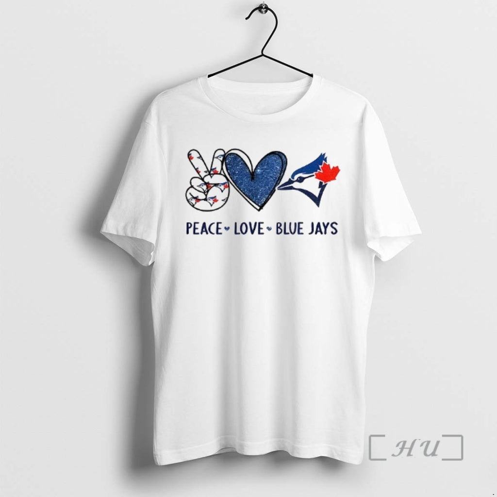 Officials Toronto Blue Jays Baseball Peace Love Blue Jays Logo