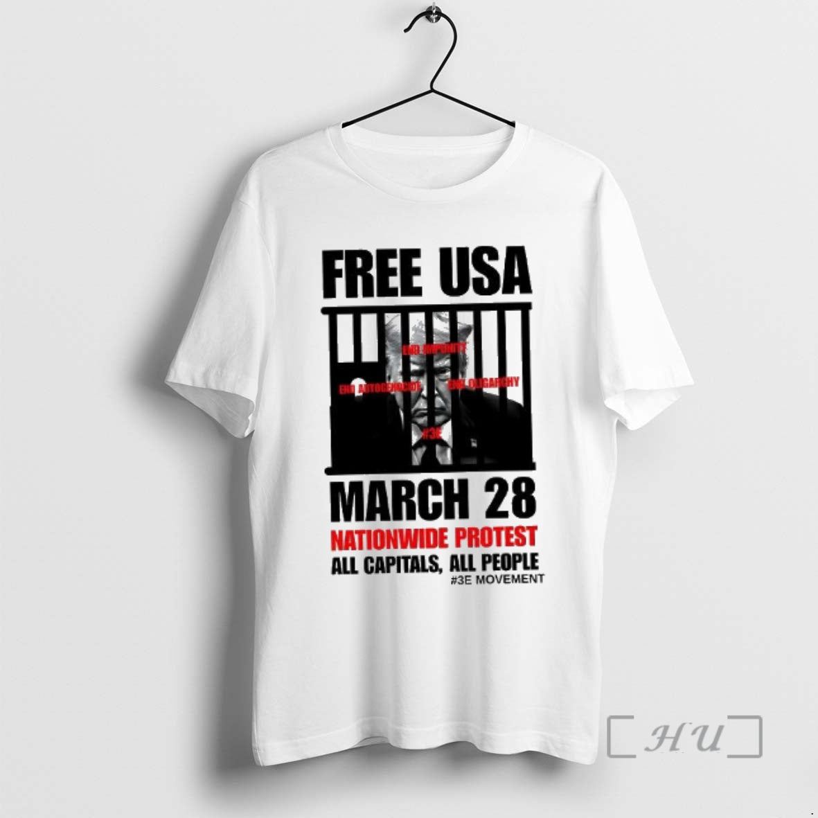 Officials Trump Free Usa March 28 Nationwide Protest T-Shirts, Hoodie, Sweatshirt | HypeDripTees.com