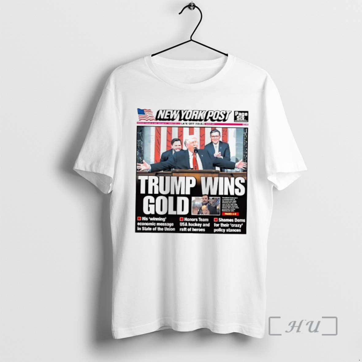 Officials Trump Wins Gold New York Post Cover T-Shirts, Hoodie, Sweatshirt | HypeDripTees.com