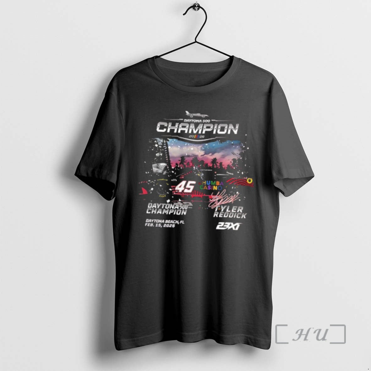 Officials Tyler Reddick 2026 Daytona 500 Champion Past Champions Signature 2 Sided Premium T Shirts Hoodie, Sweatshirt