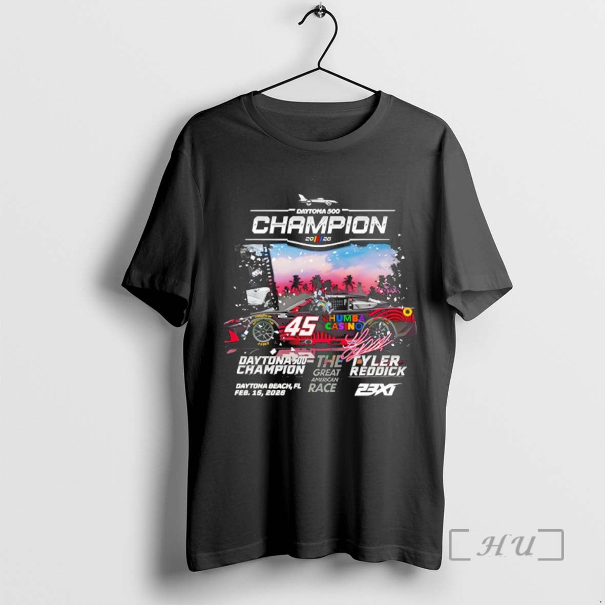 Officials Tyler Reddick Daytona 500 23xi Racing Champions Daytona Beach Fl Premium T Shirts Sweater Hoodie, Sweatshirt