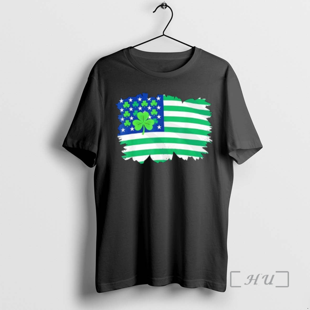 Officials Us American Flag With Shamrocks For St Patricks Day T-Shirts, Hoodie, Sweatshirt | HypeDripTees.com