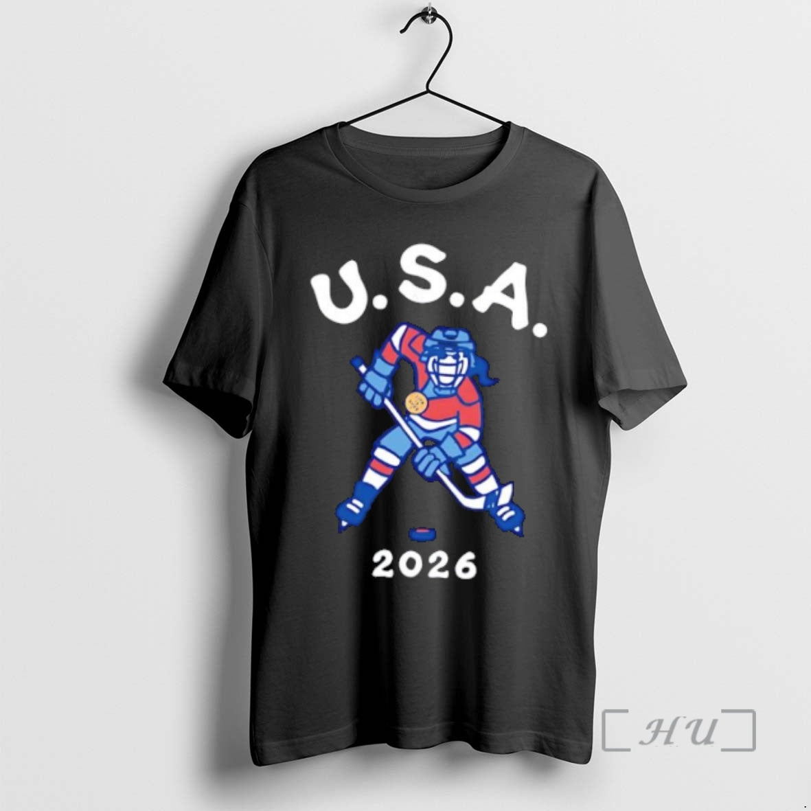 Officials Usa 2026 Womens Hockey Player With Gold Medal T-Shirts, Hoodie, Sweatshirt | HypeDripTees.com