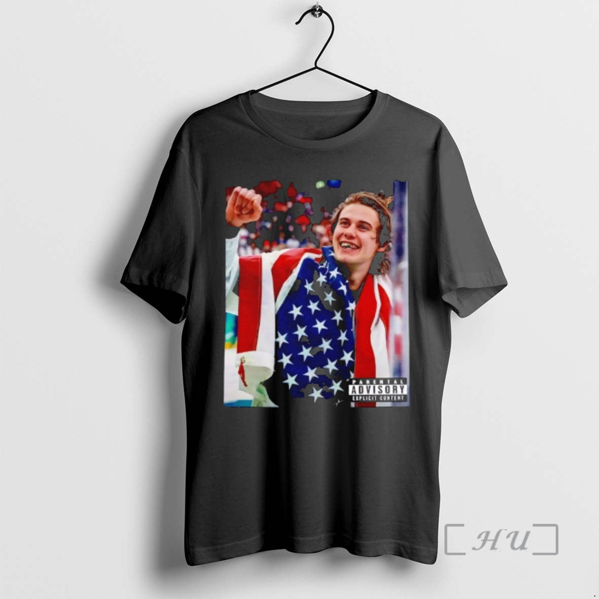 Officials Usa Champions Jack Hughes Victory Flag T-Shirts, Hoodie, Sweatshirt | HypeDripTees.com