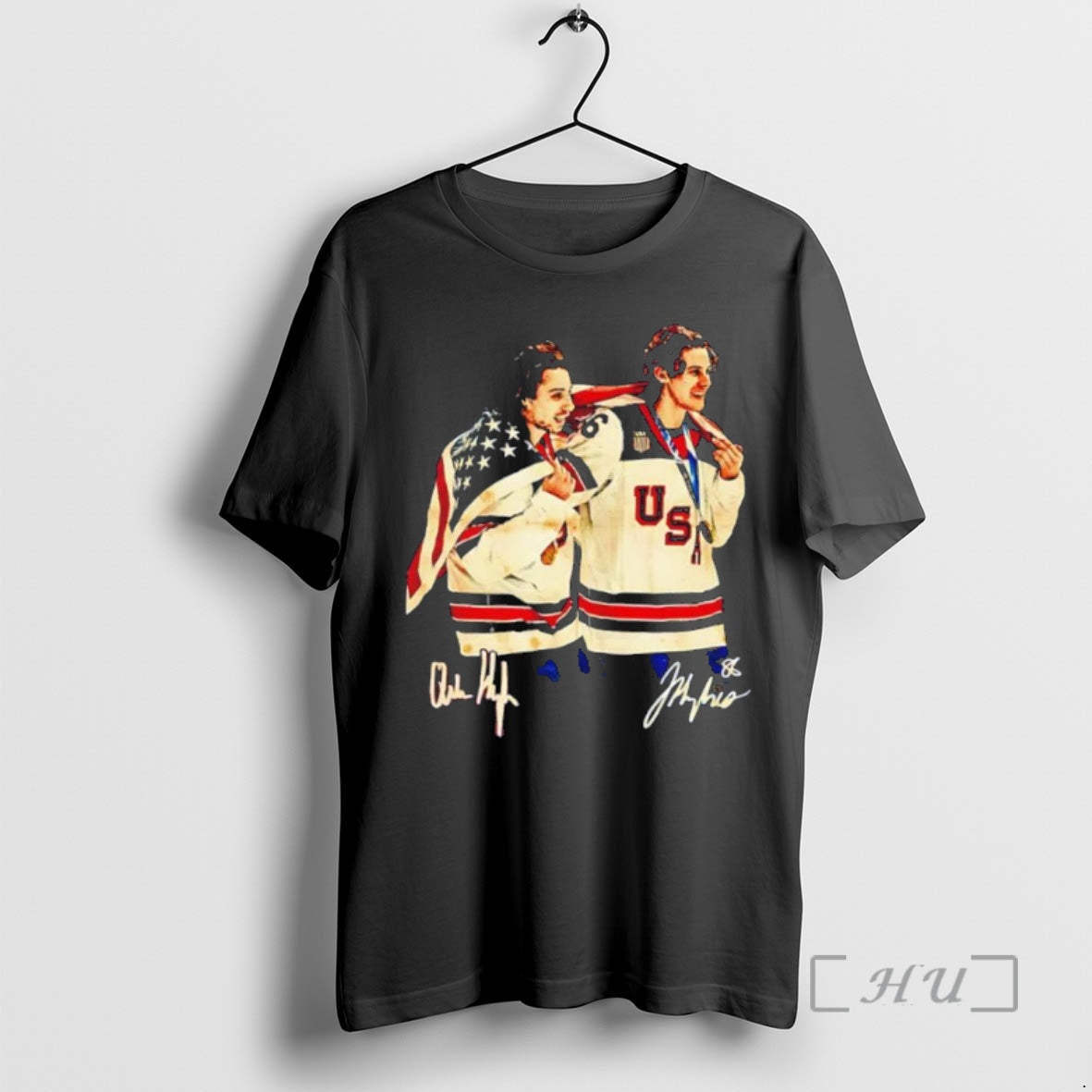 Officials Usa Gold Medal Hockey Champion Jack Hughes Quinn Hughes Brothers Hockey Signatures Premium T-Shirts, Hoodie,...