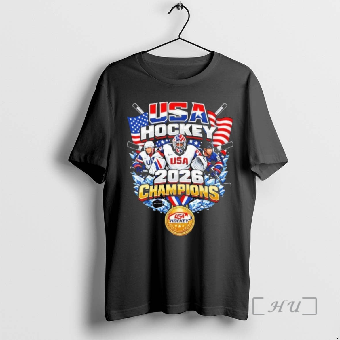 Officials Usa Hockey 2026 Champions Gold Medal T-Shirts, Hoodie, Sweatshirt | HypeDripTees.com